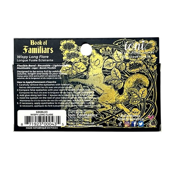 Ioni Book of Familiars – Wispy Long Flare Faux Mink Lashes - Picture 2 of 4